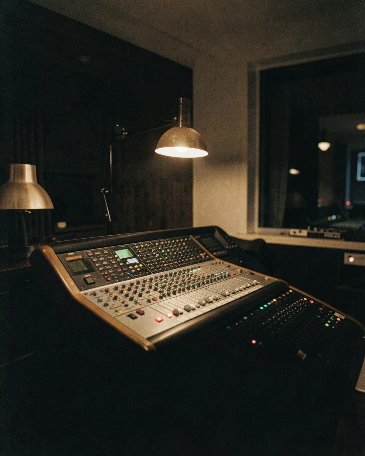 Recording studio evening — Studio Coulisse, Carouge
